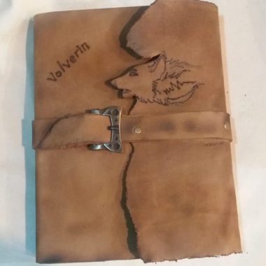 Hakiki El Yapımı Kraft Kağıt Defter Wolverine